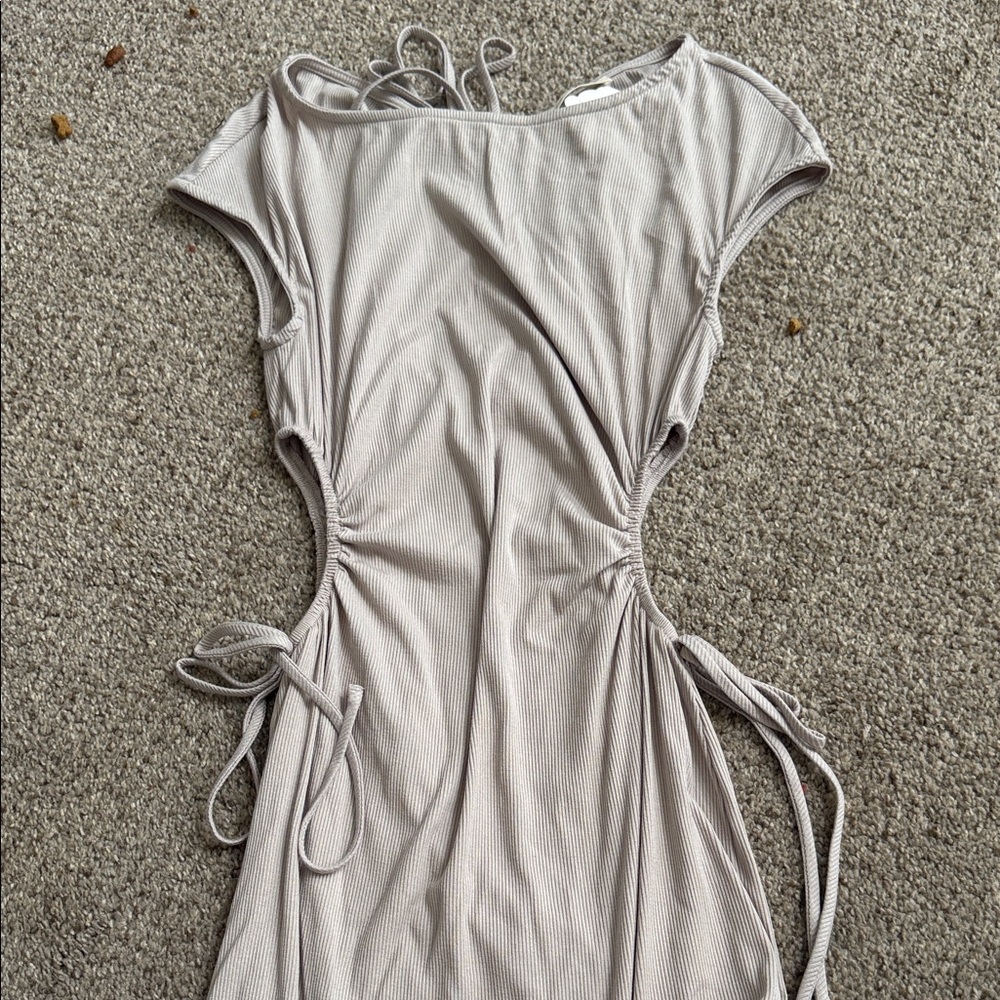 ILLA ILLA Taupe Mini Dress with Side Ties